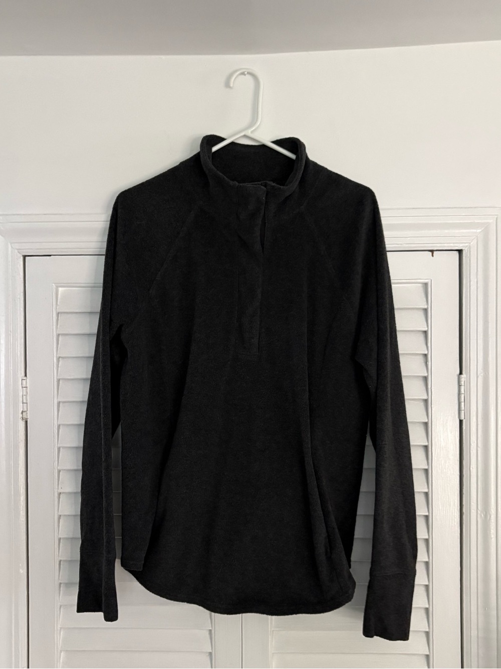 OLD NAVY Active Dark Gray Quarter-Zip Pullover Sweater